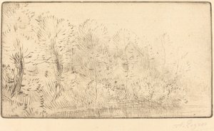 沿着河边(Sur la riviere) 作者 阿方斯·莱格罗斯（Alphonse Legros）