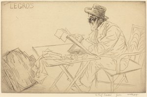 Alphonse Legros的素描。 作者 阿方斯·莱格罗斯（Alphonse Legros）