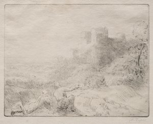 古老的城堡 作者 阿方斯·莱格罗斯（Alphonse Legros）