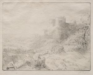 老城堡。 作者 阿方斯·莱格罗斯（Alphonse Legros）