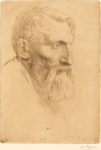 奥古斯特-罗丹。 作者 阿方斯·莱格罗斯（Alphonse Legros）