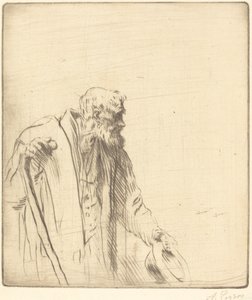 乞丐 Un mendiant. 作者 阿方斯·莱格罗斯（Alphonse Legros）