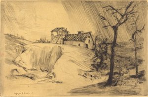 砖厂La Briqueterie。 作者 阿方斯·莱格罗斯（Alphonse Legros）