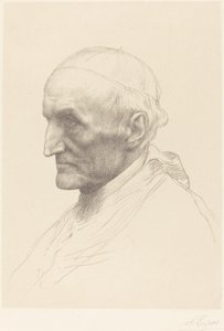 红衣主教曼宁，第二盘。 作者 阿方斯·莱格罗斯（Alphonse Legros）