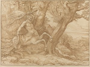 有树枝的半人马 作者 阿方斯·莱格罗斯（Alphonse Legros）
