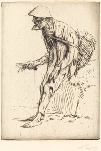 鸡冠花商人（Marchand de mouron） 作者 阿方斯·莱格罗斯（Alphonse Legros）