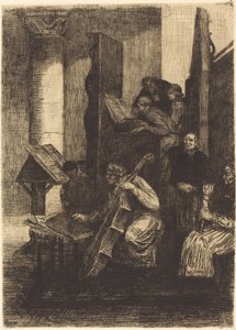 西班牙教堂的合唱团 作者 阿方斯·莱格罗斯（Alphonse Legros）
