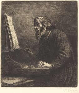 唱诗班长 Le maitre de chapelle. 作者 阿方斯·莱格罗斯（Alphonse Legros）