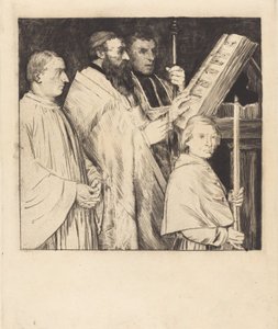 合唱团，第1盘Le lutrin。 作者 阿方斯·莱格罗斯（Alphonse Legros）