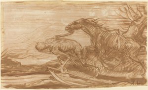死亡和它的马。 作者 阿方斯·莱格罗斯（Alphonse Legros）