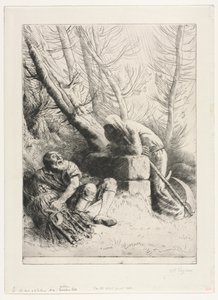 死亡与樵夫 作者 阿方斯·莱格罗斯（Alphonse Legros）