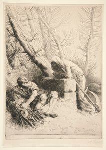死亡与樵夫 作者 阿方斯·莱格罗斯（Alphonse Legros）