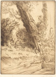 溪流边缘 作者 阿方斯·莱格罗斯（Alphonse Legros）