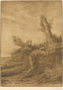 炉渣制造者(Les faiseurs de fagots) 作者 阿方斯·莱格罗斯（Alphonse Legros）