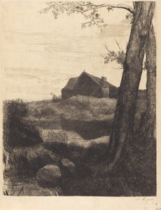 有大树的农场 La ferme au grand arbre. 作者 阿方斯·莱格罗斯（Alphonse Legros）