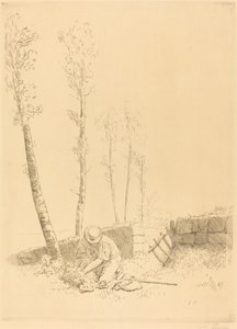 寻找绵羊(Le mouton retrouve) 作者 阿方斯·莱格罗斯（Alphonse Legros）