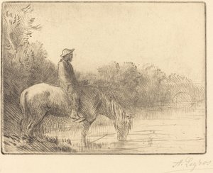觅河 (Le gue) 作者 阿方斯·莱格罗斯（Alphonse Legros）