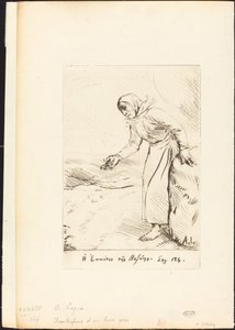 正面插图（《维泽的女乞丐》）。 作者 阿方斯·莱格罗斯（Alphonse Legros）