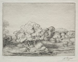 湖边的小村庄 作者 阿方斯·莱格罗斯（Alphonse Legros）