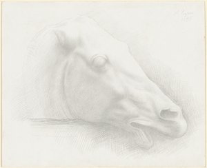 帕台农神庙的马头，1898年。 作者 阿方斯·莱格罗斯（Alphonse Legros）