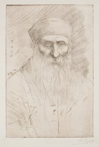 长胡子男人的头像 作者 阿方斯·莱格罗斯（Alphonse Legros）