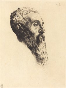 模特儿的头颅 Tete de modele。 作者 阿方斯·莱格罗斯（Alphonse Legros）