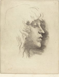 一个年轻女孩的头 哲学家的女儿。 作者 阿方斯·莱格罗斯（Alphonse Legros）