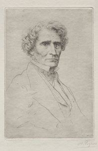 赫克托·贝利奥兹（Hector Berlioz）。 作者 阿方斯·莱格罗斯（Alphonse Legros）