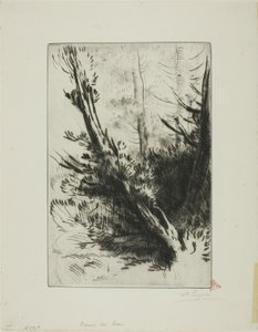 在树林里 作者 阿方斯·莱格罗斯（Alphonse Legros）
