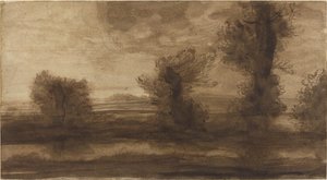 在沼泽地里 作者 阿方斯·莱格罗斯（Alphonse Legros）