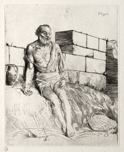 工作第一板。 作者 阿方斯·莱格罗斯（Alphonse Legros）