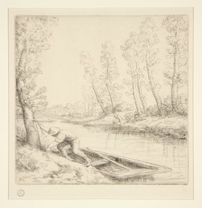 河边的早晨 作者 阿方斯·莱格罗斯（Alphonse Legros）