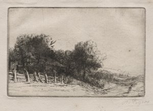 景观（Un Paysage） 作者 阿方斯·莱格罗斯（Alphonse Legros）