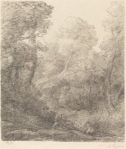 景观：Morning Mist Paysage：Brumes du matin. 作者 阿方斯·莱格罗斯（Alphonse Legros）