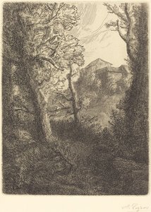 景观设计。 作者 阿方斯·莱格罗斯（Alphonse Legros）