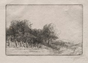 景观Un Paysage。 作者 阿方斯·莱格罗斯（Alphonse Legros）