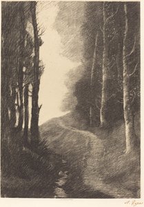 桦树景观（Le paysage aux bouleaux） 作者 阿方斯·莱格罗斯（Alphonse Legros）
