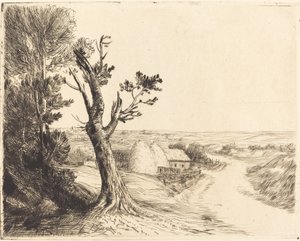 草垛景观 作者 阿方斯·莱格罗斯（Alphonse Legros）