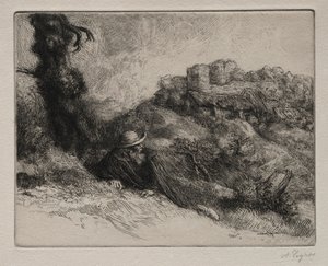 死神城堡。 作者 阿方斯·莱格罗斯（Alphonse Legros）