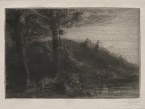 小桥 作者 阿方斯·莱格罗斯（Alphonse Legros）
