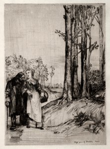 疗养长廊 作者 阿方斯·莱格罗斯（Alphonse Legros）