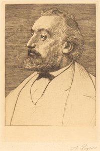 莱昂-甘贝塔，第二盘。 作者 阿方斯·莱格罗斯（Alphonse Legros）
