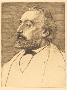 莱昂-甘贝塔，第二盘。 作者 阿方斯·莱格罗斯（Alphonse Legros）