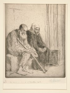 两个乞丐 作者 阿方斯·莱格罗斯（Alphonse Legros）