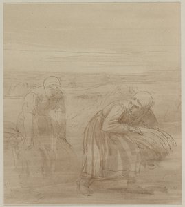 拾穗者，1800年代。 作者 阿方斯·莱格罗斯（Alphonse Legros）