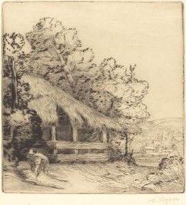 小机库 作者 阿方斯·莱格罗斯（Alphonse Legros）