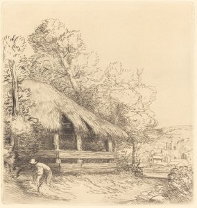 小庇护所 Le petit hangar. 作者 阿方斯·莱格罗斯（Alphonse Legros）