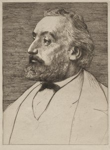 莱昂·甘贝塔（LéonGambetta）。 作者 阿方斯·莱格罗斯（Alphonse Legros）