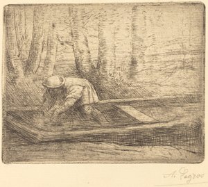 男子在蓬特 作者 阿方斯·莱格罗斯（Alphonse Legros）