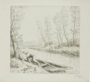 河上的早晨 作者 阿方斯·莱格罗斯（Alphonse Legros）